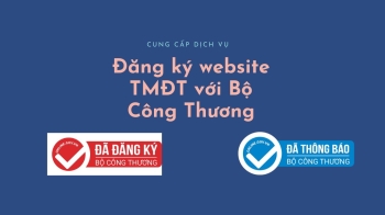 Quy trình chuẩn đăng ký, thông báo website với bộ công thương